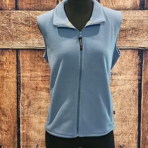 Woolrich Women's Large Blue fleece vest